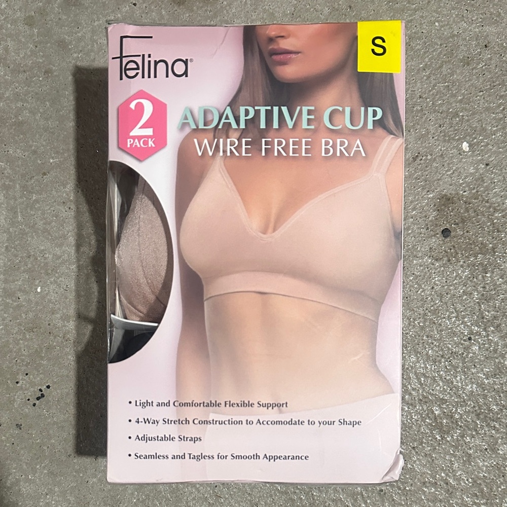 🔴 SOLD 🔴 Felina Adaptive Cup Wire Free Bra - Cream - Picture 1 of 8